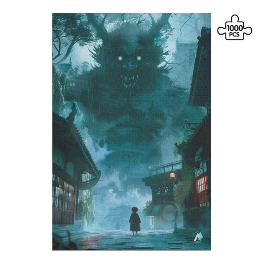 Japanese fantasy yokai spooky ghost jigsaw puzzle