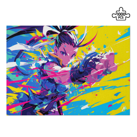 pop art female video game fight Ibuki jigsaw puzzle