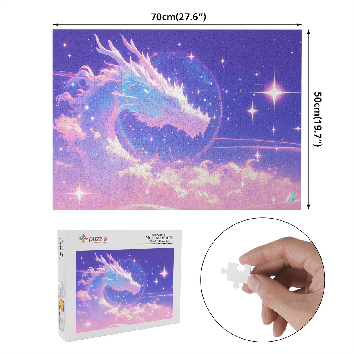 fantasy dragon cosmic stars jigsaw puzzle