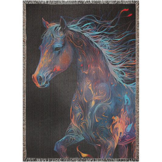 Embermane 🔥🐴 | Woven Blanket