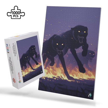 hell hounds dogs animals jigsaw puzzle