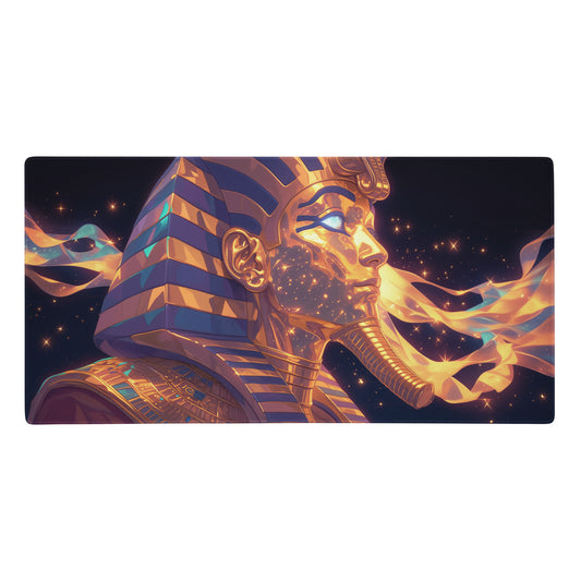 XXL gaming mouse pad, mouse pad, desk mat, gaming mat, gaming pad, best gaming mouse pad, border stitching, durable gaming mouse pad, Ascendant of the Nile I artwork