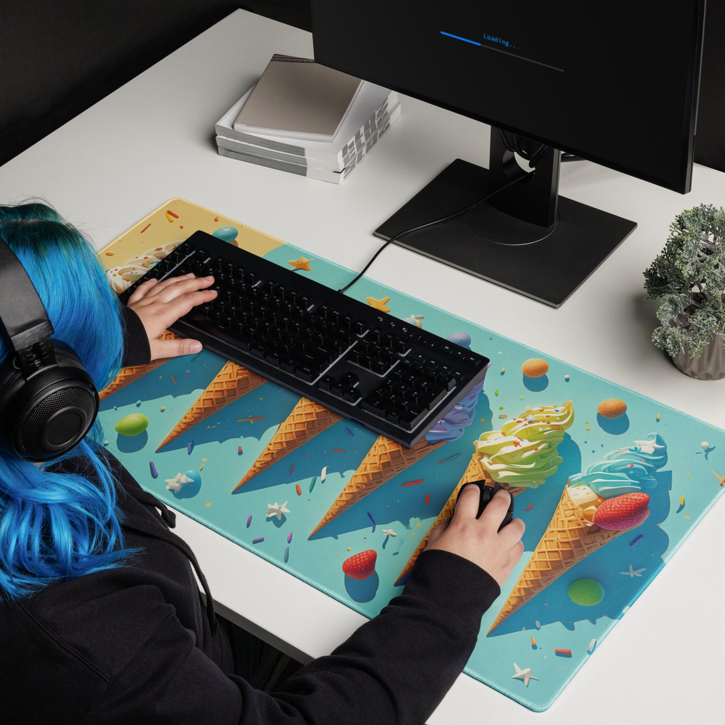 Summer Swirls I | Gaming Mouse Pad