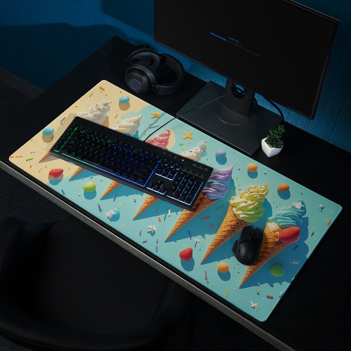 Summer Swirls I | Gaming Mouse Pad