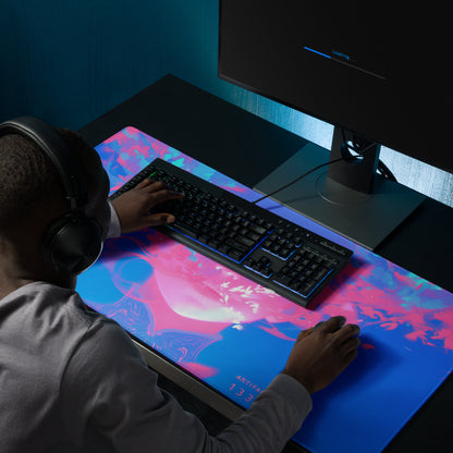 XXL gaming mouse pad, mouse pad, desk mat, gaming mat, gaming pad, best gaming mouse pad, border stitching, durable gaming mouse pad, Whispering Siren artwork