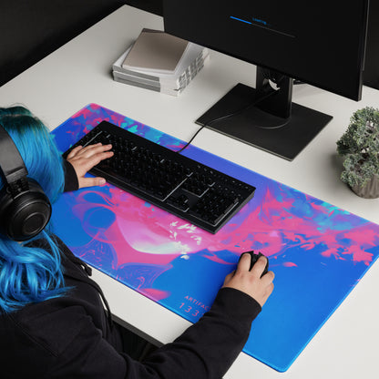 XXL gaming mouse pad, mouse pad, desk mat, gaming mat, gaming pad, best gaming mouse pad, border stitching, durable gaming mouse pad, Whispering Siren artwork