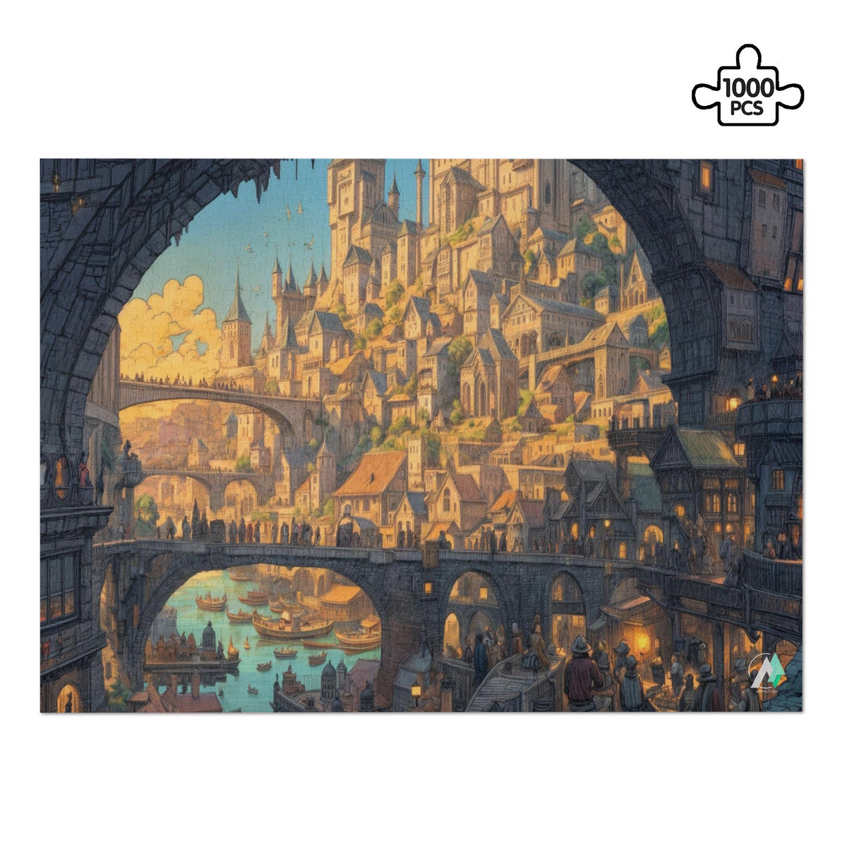 fantasy city cityscape citadel jigsaw puzzle