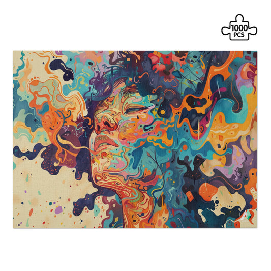 surreal girl dream trance pastel jigsaw puzzle