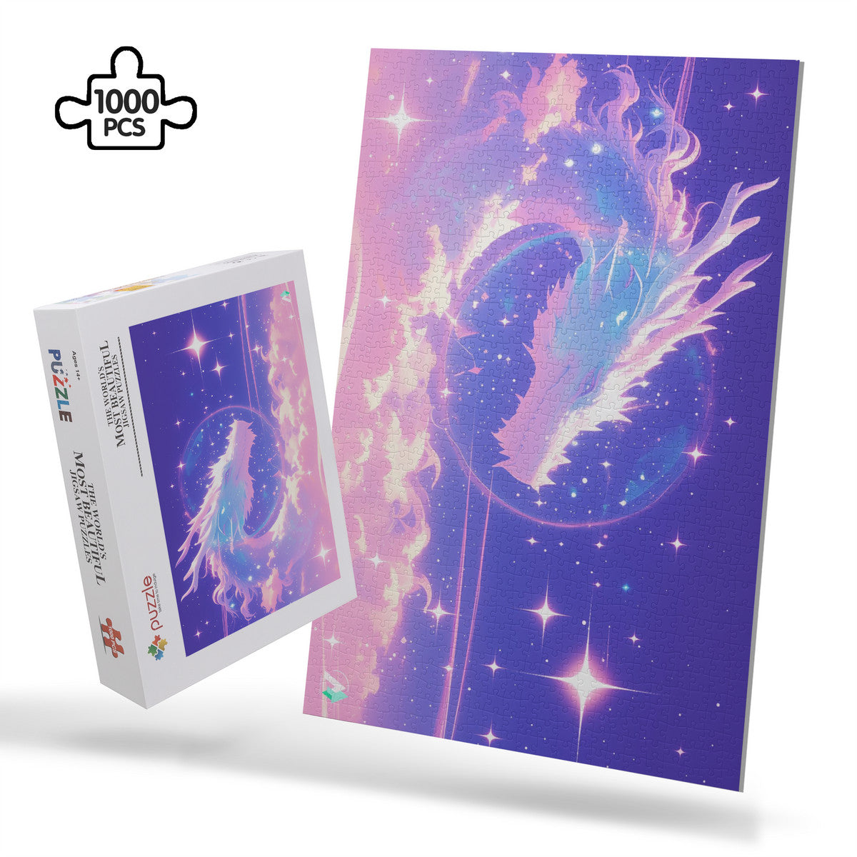 fantasy dragon cosmic stars jigsaw puzzle