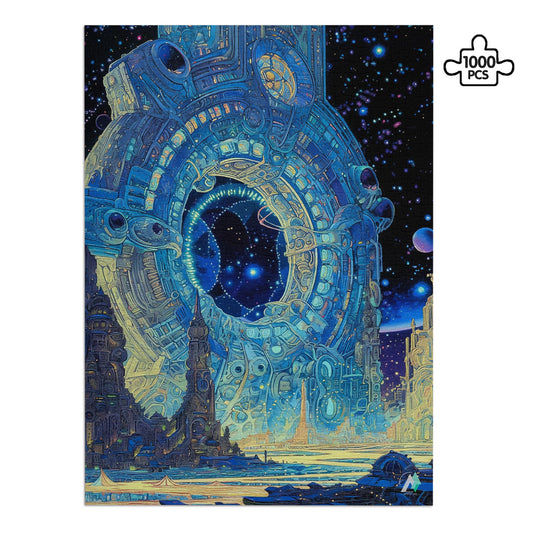 surreal sci-fi space fantasy jigsaw puzzle