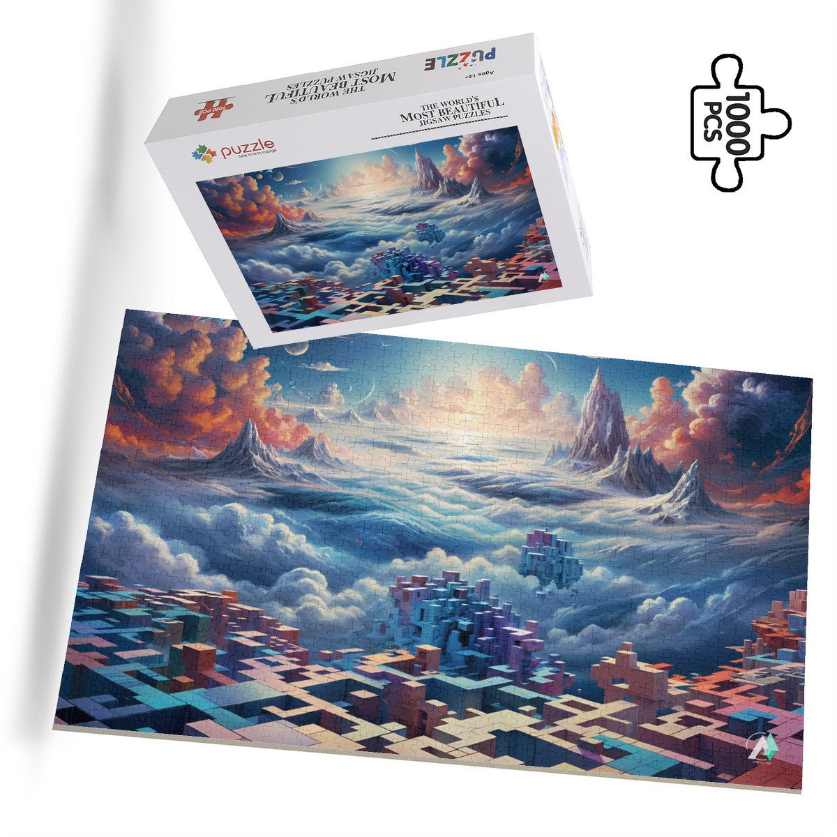 fantasy dream world mountain peaks jigsaw puzzle