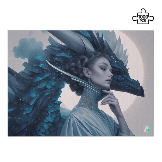 fantasy dragon female model fashion jigsaw puzzle