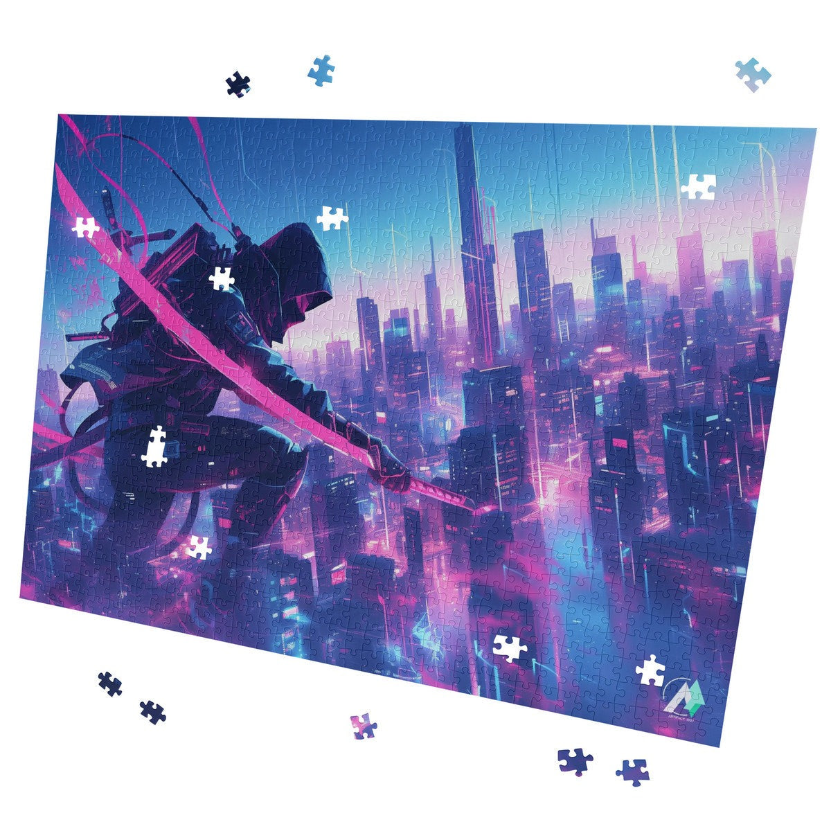 sci-fi city neon nijna shinobi jigsaw puzzle