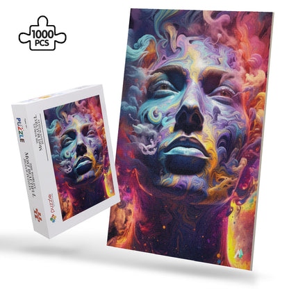 vibrant portrait male model titan jigsaw puzzle