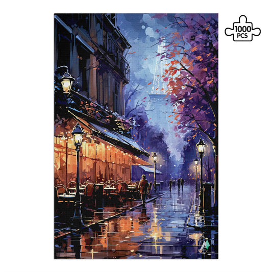 paris lavender coloring oil painting jigsaw puzzle