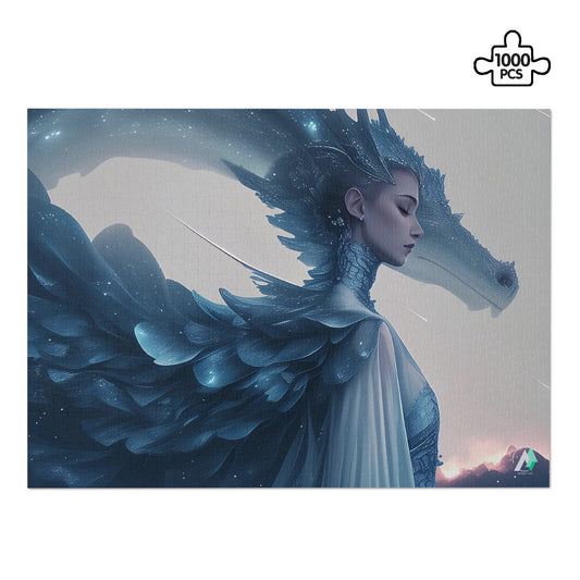 fantasy dragon female model fashion jigsaw puzzle