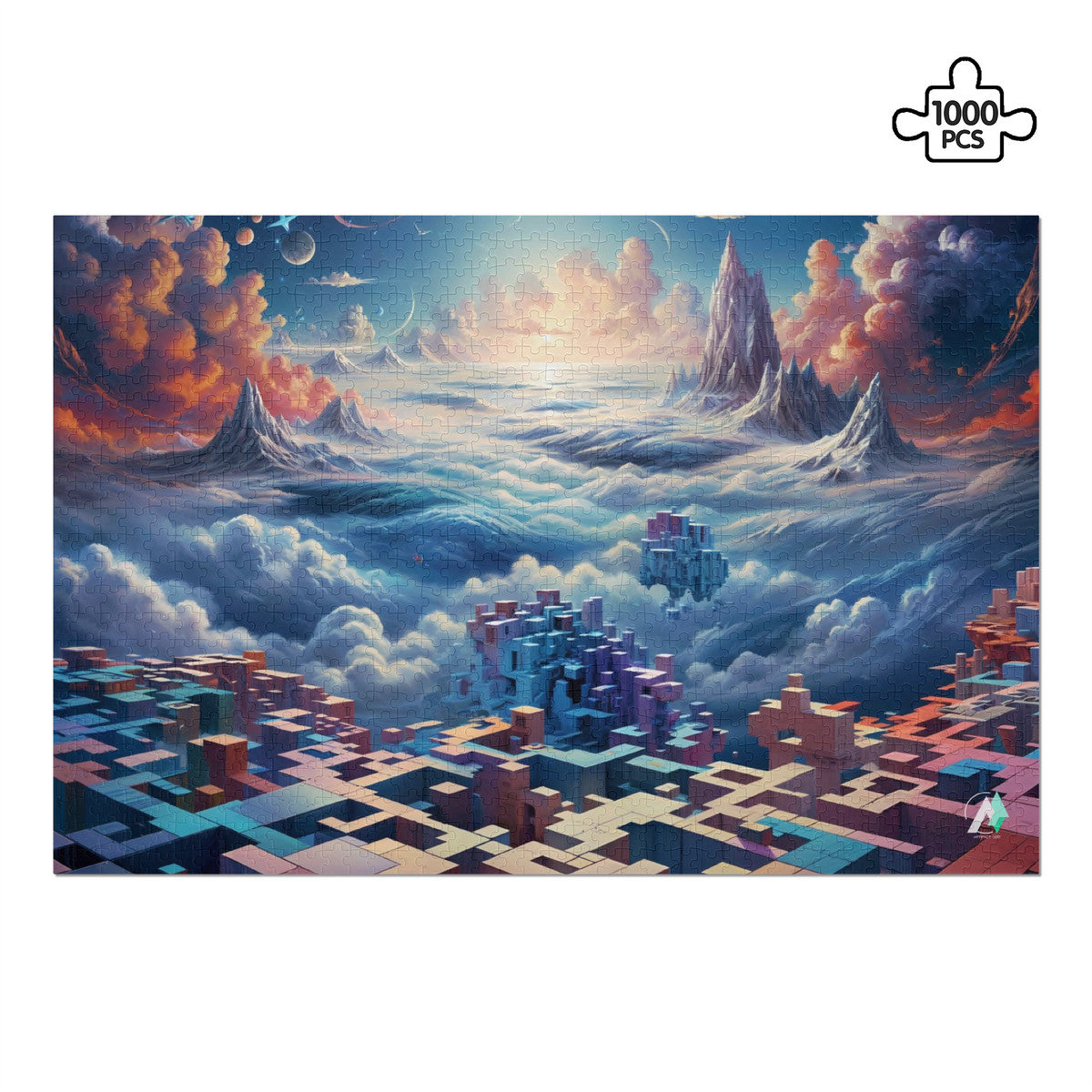 fantasy dream world mountain peaks jigsaw puzzle