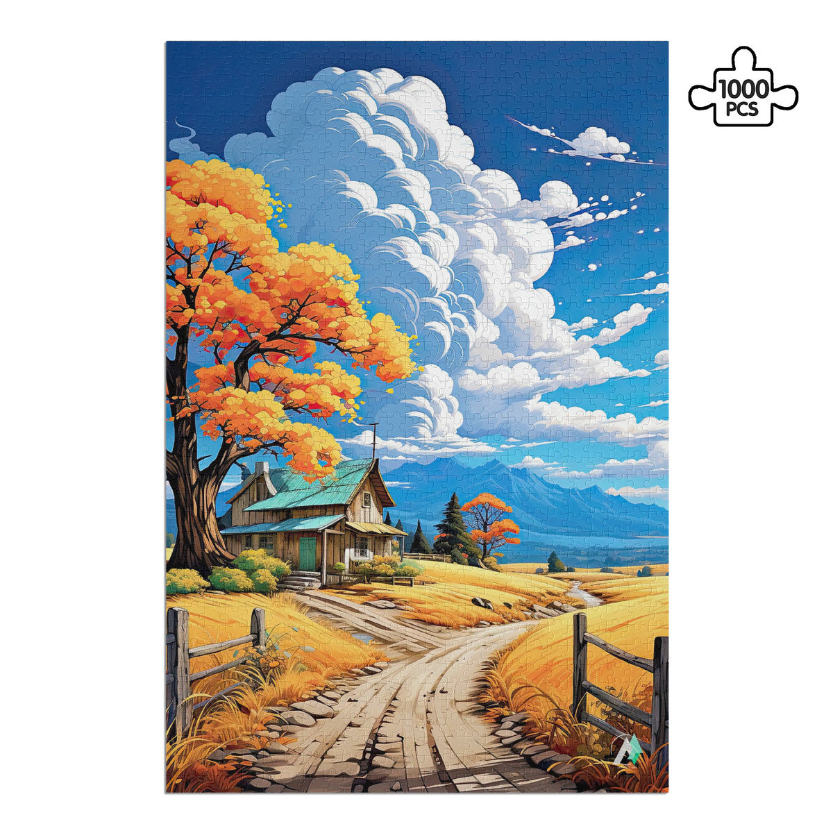 Unwind with Rustic Idyll: Jigsaw Puzzle by Artifact 1337 – Artifact1337