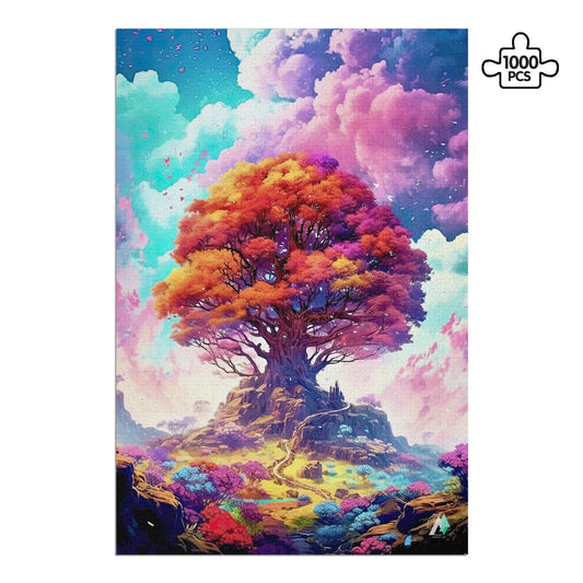 fantasy landscape tree of life yggdrasil jigsaw puzzle