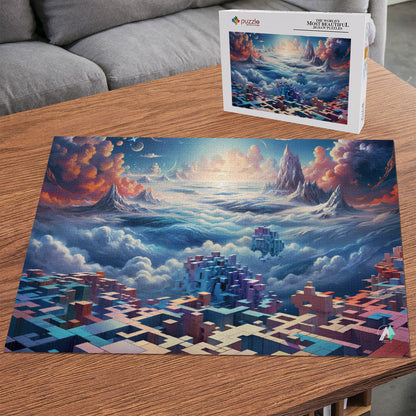 fantasy dream world mountain peaks jigsaw puzzle