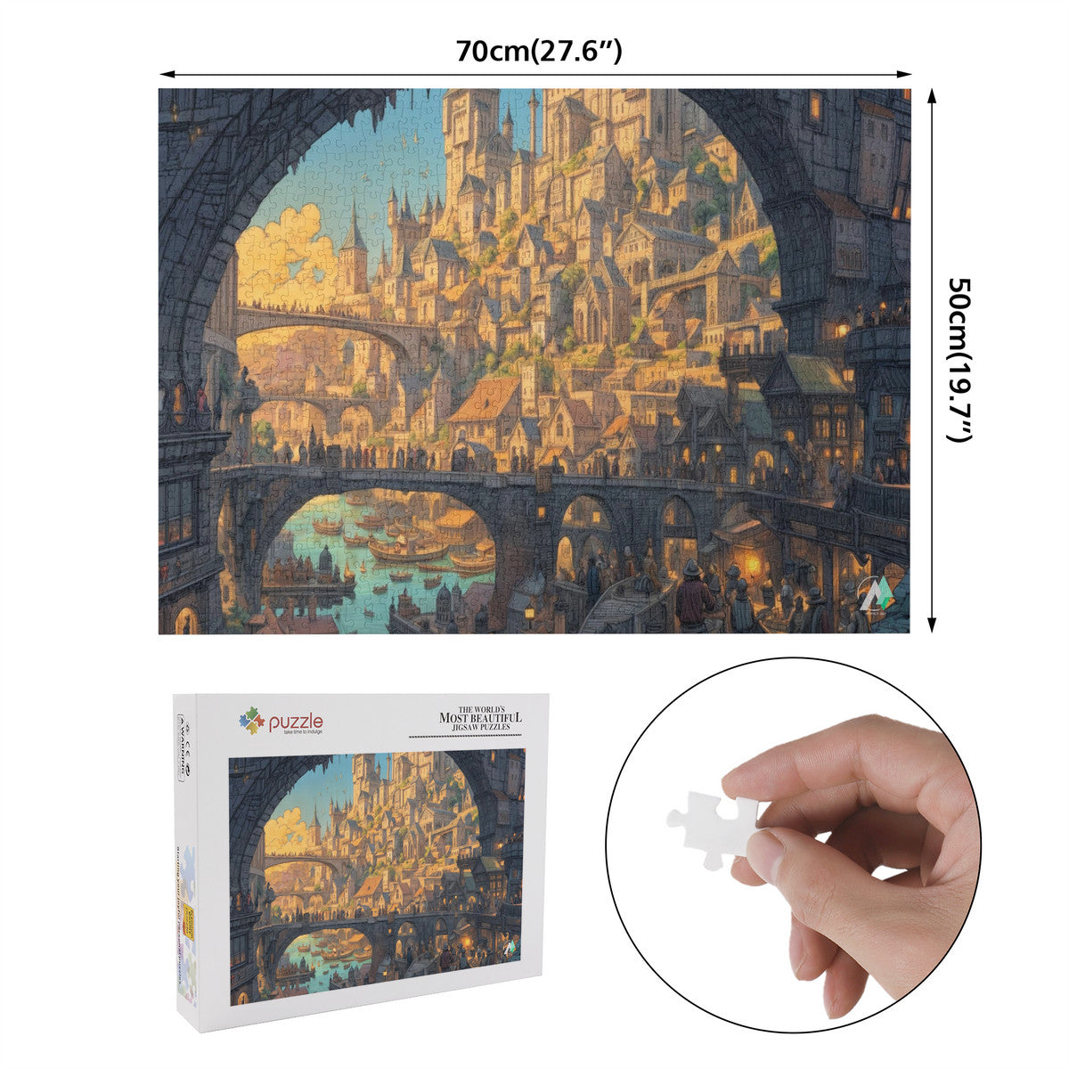 fantasy city cityscape citadel jigsaw puzzle