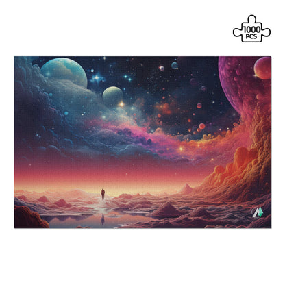 cosmic space planets sci-fi landscape jigsaw puzzle