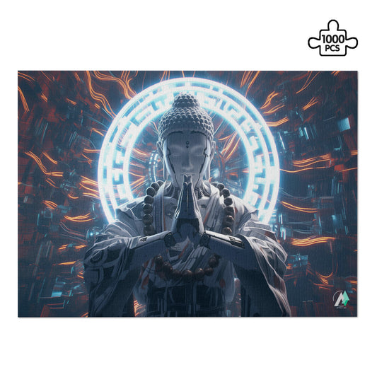 robot android monk jigsaw puzzle