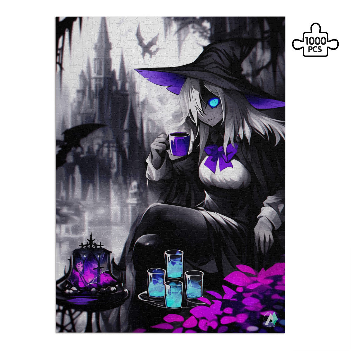 halloween witch potion spooky castle jigsaw puzzle