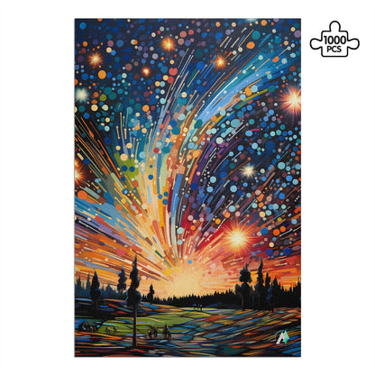 magical meteor shower jigsaw puzzle